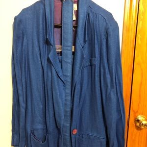 Worthington Royal Blue Plus Skirt Suit Set